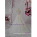 Popular Prinecess Pattern Chapel Train A-Line Bridal Gown Bridal Sash